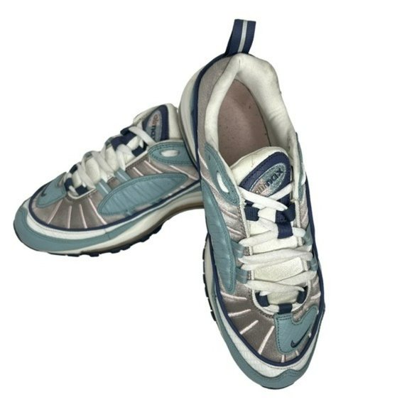 Nike Air Max 98 Premium Ocean Blue CK0832 Running Athletic Shoes Size 8.5 - Picture 14 of 16